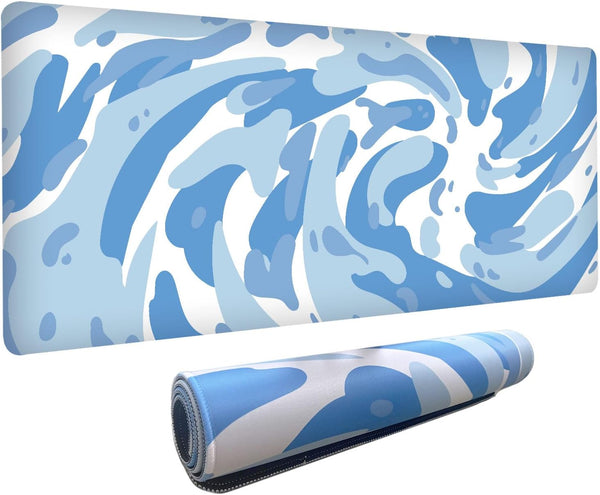 Fluid Pattern XXL Mouse Pad, Super Thick Waterproof Large Gaming Mousepad with Non-Slip Base