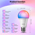 Bulbs 6Pack Bulbs 9W A19 E26 800LM Bulb, 2.4GHz 50+ Bulbs Smart Light with Remote, Color Changing Light Work w/Alexa