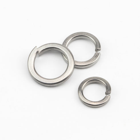 304 Stainless Steel Spring Lock Washer Assortment Set, 600 Pieces, 9 Sizes - M2 M2.5 M3 M4 M5 M6 M8 M10 M12