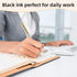 Gel Pens, 10 Pcs, 0.5mm Fine Point, Black Ink, Smooth Writing, No Bleed for Note Taking, Journaling, Office Supplies