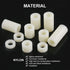 Glaks 150Pcs Nylon Round Spacer Assortment Kit, 10 Sizes, OD 11mm ID 6.2mm for M6 Screws, Nylon Standoff
