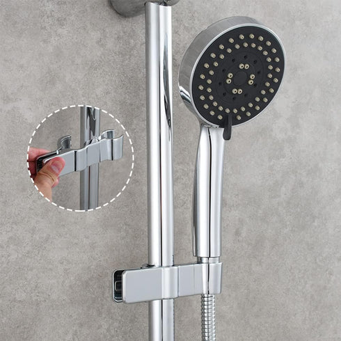 Fox Baby 20-25MM Adjustable Shower Head Holder for Slide Bar,Universal O.D, Rail Head Bracket Holder for Slide Bar