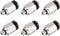 uxcell Straight Pneumatic Push To Quick Connect Fittings M5 Male x 4mm Tube OD, Silver Tone, 6pcs