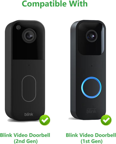 Pefecon Anti-Theft Blink Doorbell Mount, Drill-Free Door Mount for All-New Blink Video Doorbell, Non-Blocking Motion