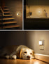 L LOHAS LED Night Lights Plug into Wall, 2-Pack, 0.3W Dusk to Dawn Soft White Nightlight for Bedroom and Bathroom
