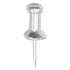 GEM CPAL3 Aluminum Head Push Pins, Silver, 3/8-Inch, 100/Box
