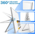 Dry Erase White Board with Stand, Double-Sided 12x16 inch, 10 Markers, 6 Magnets, Portable for Planning