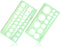 Circle Template & Geometric Drawings Templates Scale Drafting Stencils for Artist Design Drawing Aids 2 PACK