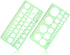 Circle Template & Geometric Drawings Templates Scale Drafting Stencils for Artist Design Drawing Aids 2 PACK