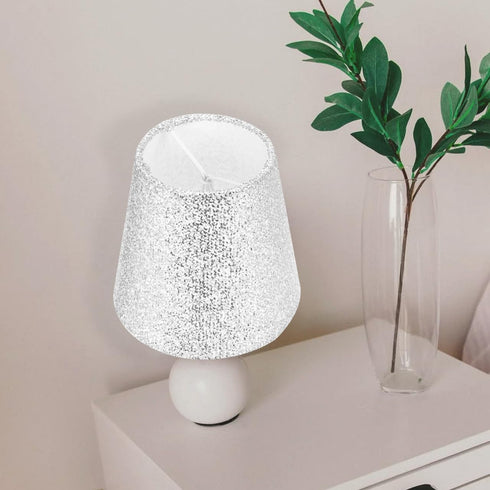 E27 LABRIMP Fabric Lampshade Lamp Shades Sequin Cloth Art Lampshade Floor Light Decorative Lamp Shade Cover Retro Floor