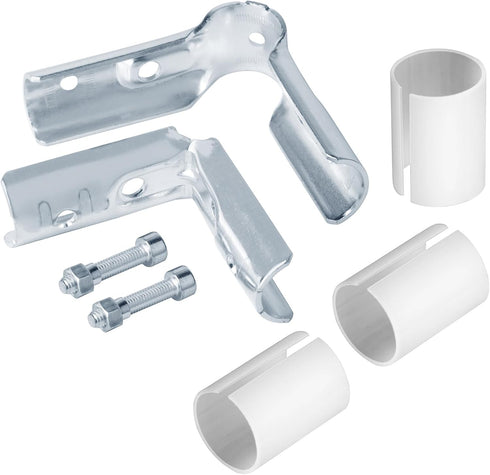 12 Sets 90 3 1/2" Degree Way Cross Pipe Connector Clamps, Fits EMT Conduit with PE Adapter Shims
