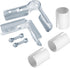 12 Sets 90 3 1/2" Degree Way Cross Pipe Connector Clamps, Fits EMT Conduit with PE Adapter Shims