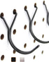 Steel Pegboard Hooks 50-Pack, 1.5in J-Hook, Black - Fits Any Peg Board, Organize Jewelry, Keys, Craft Supplies