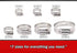 Hose Clamp Kit - 40 Piece 307 Stainless Steel Assortment, 6-38mm Adjustable Pipe Clamps for Automotive and Plumbing