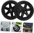 4pcs ULTECHNOVO Rolling Replacement Wheels for Shopping Cart Heavy Duty Easy to Install