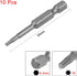 uxcell 10 Pcs T9 Magnetic Torx Screwdriver Bits, 1/4 Inch Hex Shank 2-inch Length S2 Power Tool by uxcell