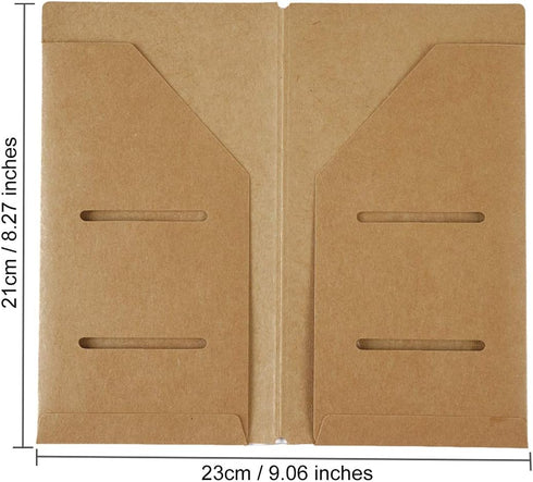 Moterm Kraft File Folder + Zipper PVC Pouch, Storage Bag for Travelers Journal Accessories Pack