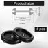 SynHHergyx 4Pcs Grommets 2 Inch Grommet 1-11/16" Grommets Rubber for Wiring, Black Wire ID Rubber Hole Firewall