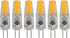 Mokernali 6 Pcs G4 Light Bulbs, 2W 110V Bi-Pin G4 LED Bulbs, Wall