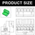 20 PCS 2 Pin 5.08mm Pitch Pluggable PCB Screw Terminal Block, Phoenix 8 Pin Plug for 24-12AWG