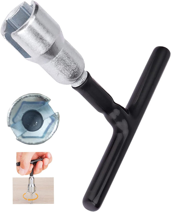 Wing Nut Tool, T Handle Driver for Eye Screws and Screw-in Hooks, Heavy Duty Metal Manual Installation