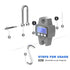 300kg / 660lb Portable Digital Crane Scale with Hooks, High Accuracy Game Scale for Farm Hunting Fishing (Black)