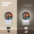 Round LED Night Lights Lamp with Dusk to Dawn Sensor, Vibrant Tree of Life with Branches Night Light Plug Into Wall