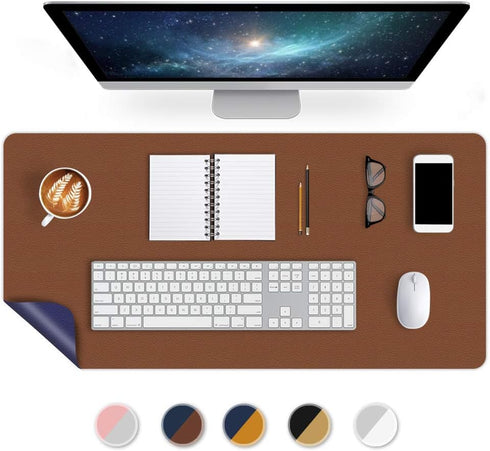 Home & Kitchen's Stars Office Desk Mat Pad Table Protector 16" X 32" Inch PU Leather