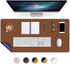 Home & Kitchen's Stars Office Desk Mat Pad Table Protector 16" X 32" Inch PU Leather