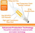 Lamsky E14 Bulb 4W Bulbs Dimmable 40W Bulbs,110V 4000K White,12 Pack LED European Base LED Chandelier Light