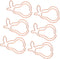 Pear Paper Clips 100pcs, Cute Rose Gold Fruit Design for Office School Paper Files