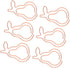 Pear Paper Clips 100pcs, Cute Rose Gold Fruit Design for Office School Paper Files