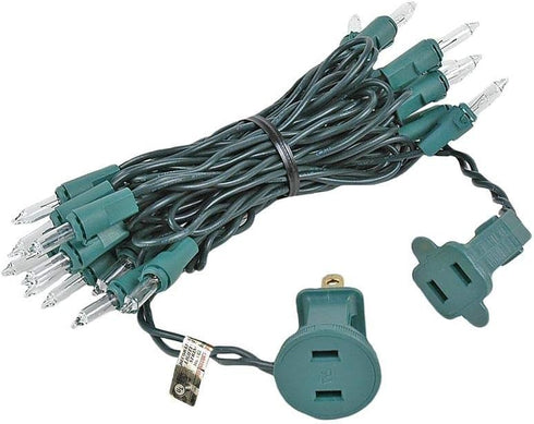 6.5 20 Bulbs Bulbs 4-Inch Novelty Lights Feet Vintage Short Mini Light String, Clear on Green Wire, Spacing Fairy