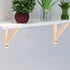 2pcs 20x20cm Balacoo Solid Wood Triangle Shelf Brackets Heavy Duty Wall Shelf Supports and Workbench Storage
