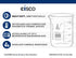 EISCO Heavy Duty Beaker, 1000ml, 5mm Thick, White Graduations, Borosilicate 3.3 Glass, Superior Durability