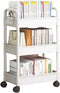 apcans 3 Layer Rolling Storage Cart Organizers for Kitchen Bathroom Shelving Unit with