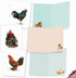 The Best Card Company - 20 Blank Birds Notes with Envelopes - All Occasion Chicken Assortment (10 Designs)