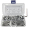 84Pcs M6 Hex Pan Head Cap Bolts Nuts Screws Assortment Set - 304 Stainless Steel Allen Socket Drive (84PCS M6)