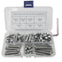 84Pcs M6 Hex Pan Head Cap Bolts Nuts Screws Assortment Set - 304 Stainless Steel Allen Socket Drive (84PCS M6)