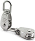 3-Pack M20 Single Pulley Block Heavy Duty Stainless Steel Hardware, Fixed Pulley for Wire Rope Loading 75kg