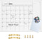 TORASO Dry Erase White Board Monthly Calendar, Magnetic Whiteboard for Wall, Office, School, and Kitchen Memo