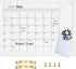TORASO Dry Erase White Board Monthly Calendar, Magnetic Whiteboard for Wall, Office, School, and Kitchen Memo