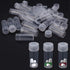 EORTA 50 Pcs 5 ML Clear Plastic Refillable Bottles with Caps, Portable Mini Empty Container for Crafts, Beads, Pills