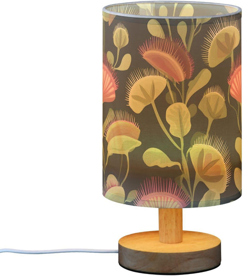 ALAZA Venus Flytrap Pattern Bedside Table Lamp for Bedroom Living Room Nightstand LED Light Lamps,Bedside Lamps