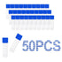 2ml Small Plastic vials w/Leak proof Caps, 50pcs Boxed Sample Vials Tubes Self-Stand Cryotubes Cryovial w/Scale & Writing Area, Cryogenic Vials for Low Temperature Storage, No RNase DNase or Human DNA