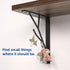 8 Inch 4 Packs Mocomax Decorative Shelf Brackets, Heavy Duty Floating Shelves, Wall Mount Shelving Bracket, Hardware L