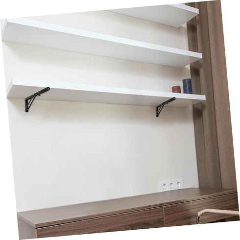 2pcs ULTECHNOVO Stainless Steel Folding Shelf Bracket Wall-Mounted Triangle Hinge for Table Bench Storage Rack