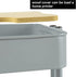 PUNP 2 Tier Rolling Cart, Metal Utility Cart with Wheels and Cover for Office, Home, Kitchen Organization