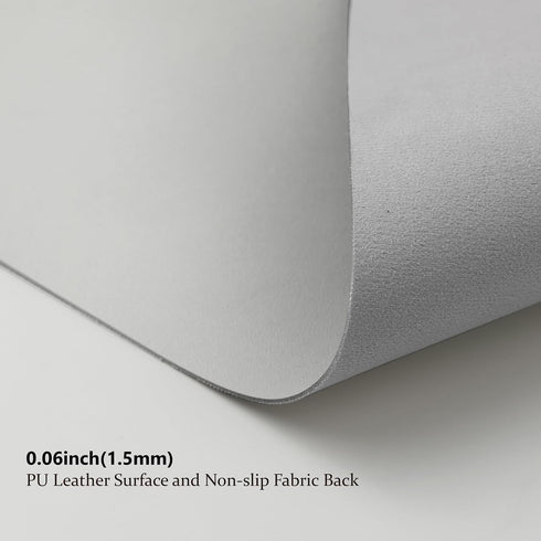Large Desk Mat - 47.2"x 17" Non-Slip PU Desk Pad for Office and Home, Ideal for Large Mouse Pad on Desks (White)