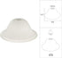 1.625" 4.13 inch, 9.45 inch. Giluta Small Floor Lamp Glass Shade Replacement Globe -Fitting Opening Modern Alabaster